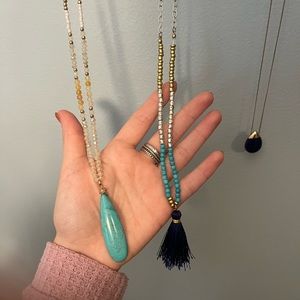 Long statement necklaces bundle!